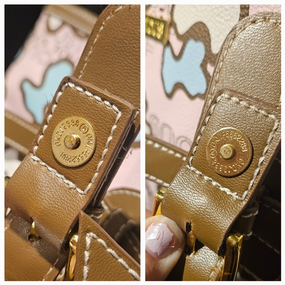 Tous Handbag Bag Tote Kaos Leather Multicolor Multi Bear Patchwork Logo LTD ED - Picture 10 of 15